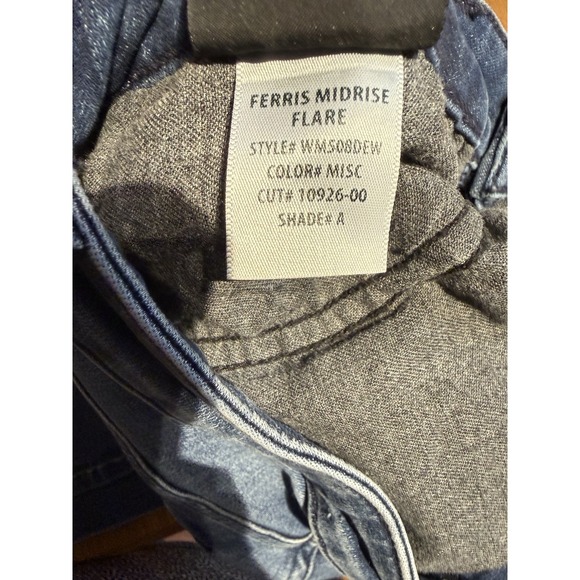 Hudson Jeans Women 27 Flare Mid Rise Stretch Dark Wash Denim Ferris 27x34 - Picture 9 of 12